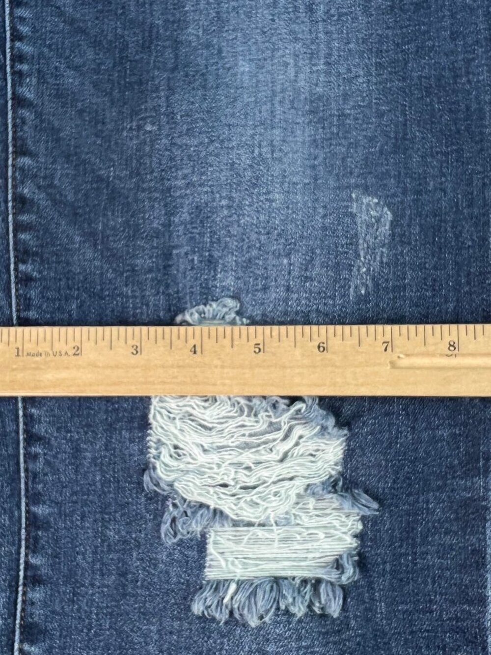 Judy Blue Jeans Women's Plus 34x28* Slim High Rise Blue Distressed Denim Tag 14W - Picture 13 of 16